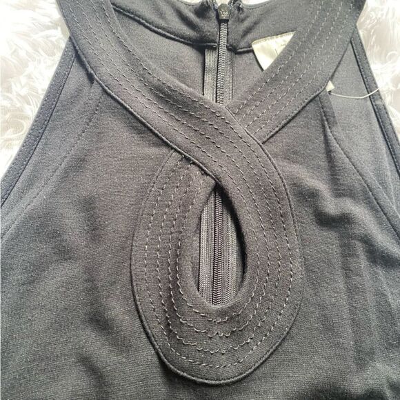 Ann Taylor Loft Dress Sleeveless Black Stretchy Flowy Women’s Size 2 NEW - Picture 4 of 10
